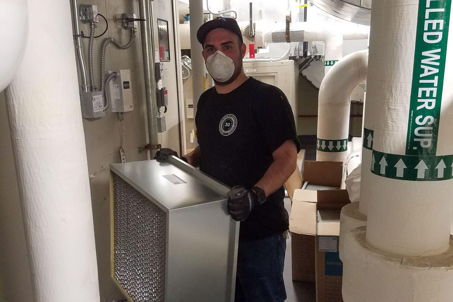 John D. Accordo is an essential worker who is based on the Chiller Plant. His work has been invaluable during the pandemic.