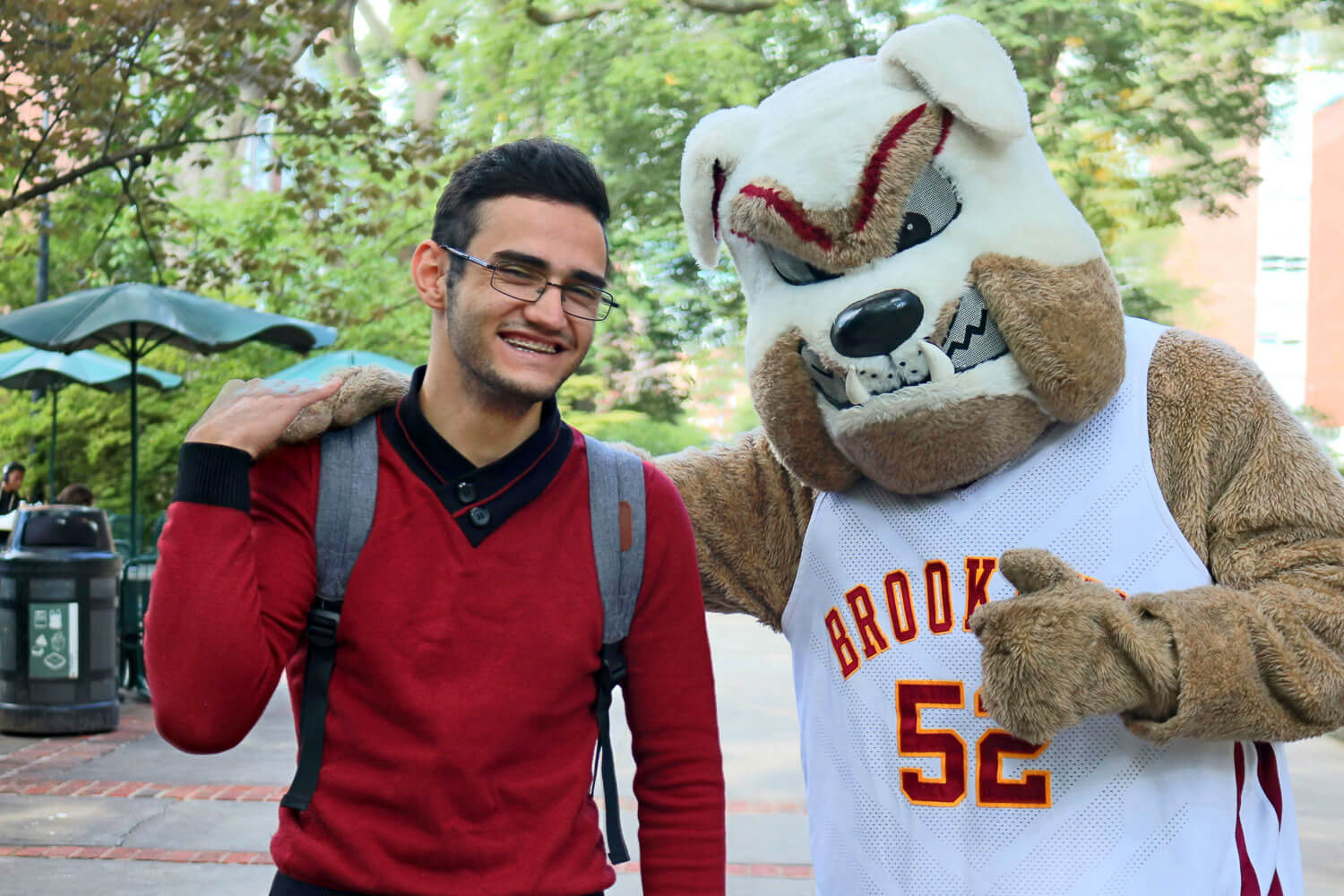 Buster especially missed the students.