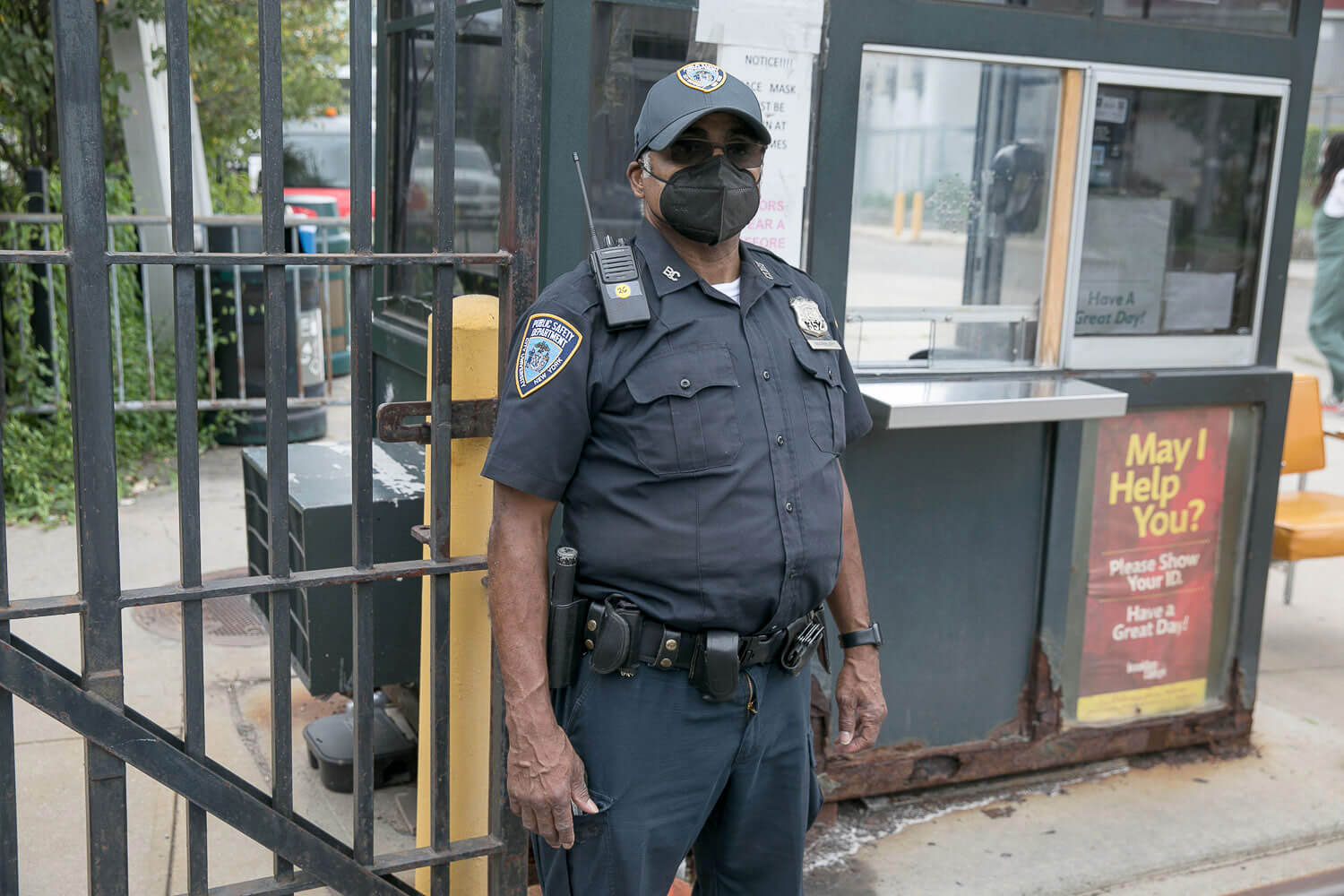 Campus Peace Officer Edmund Marbury was one of the essential workers who held down the campus during the pandemic.