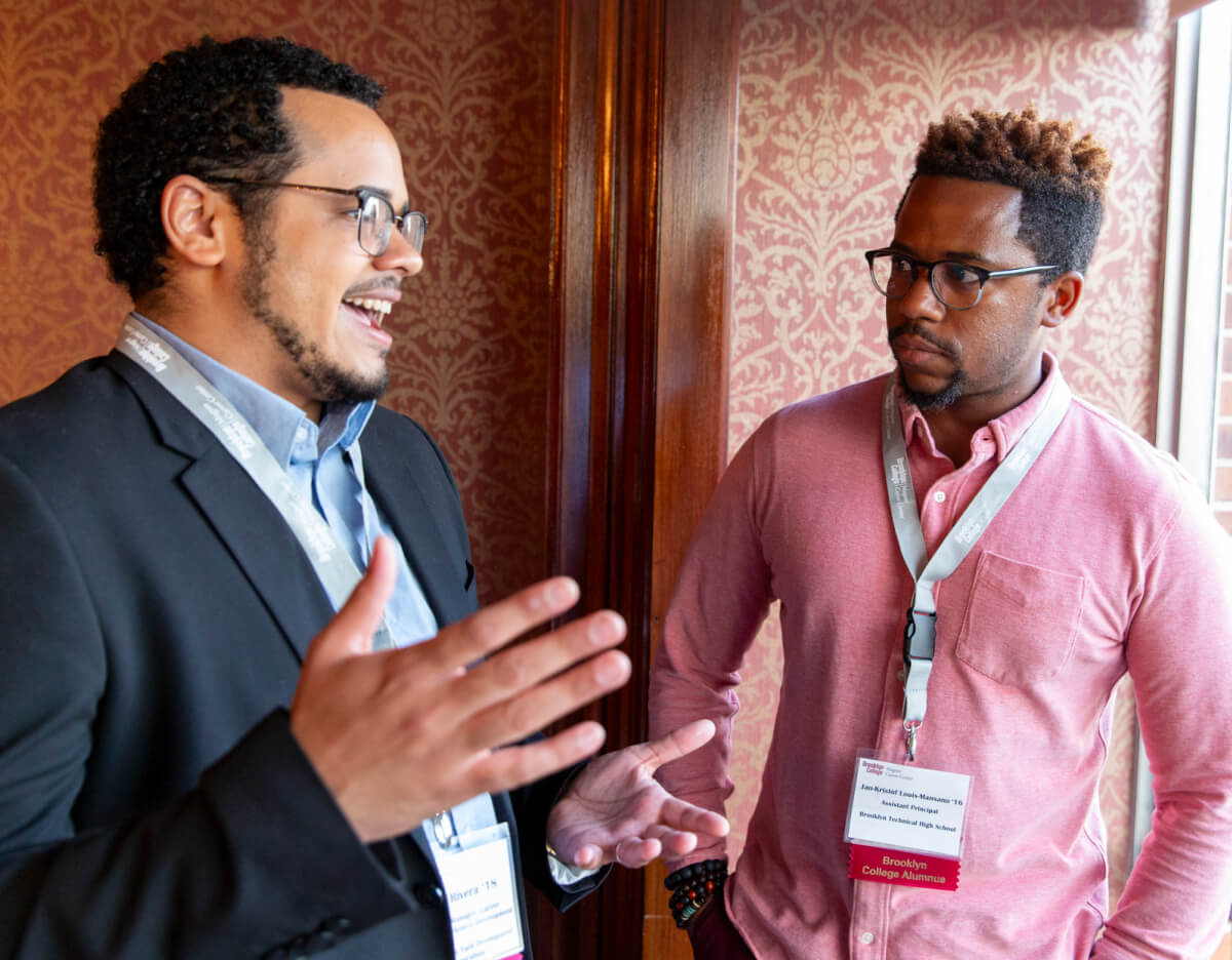 Edwin Rivera ’18 and Jan-Kristòf Louis-Mansano ’13, ’16 M.S.
