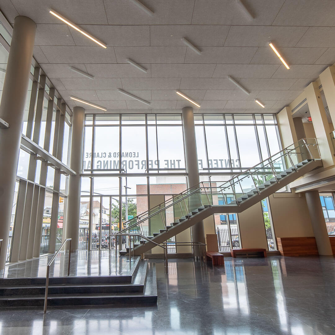 Tow Center Atrium & Terrace © Brooklyn College